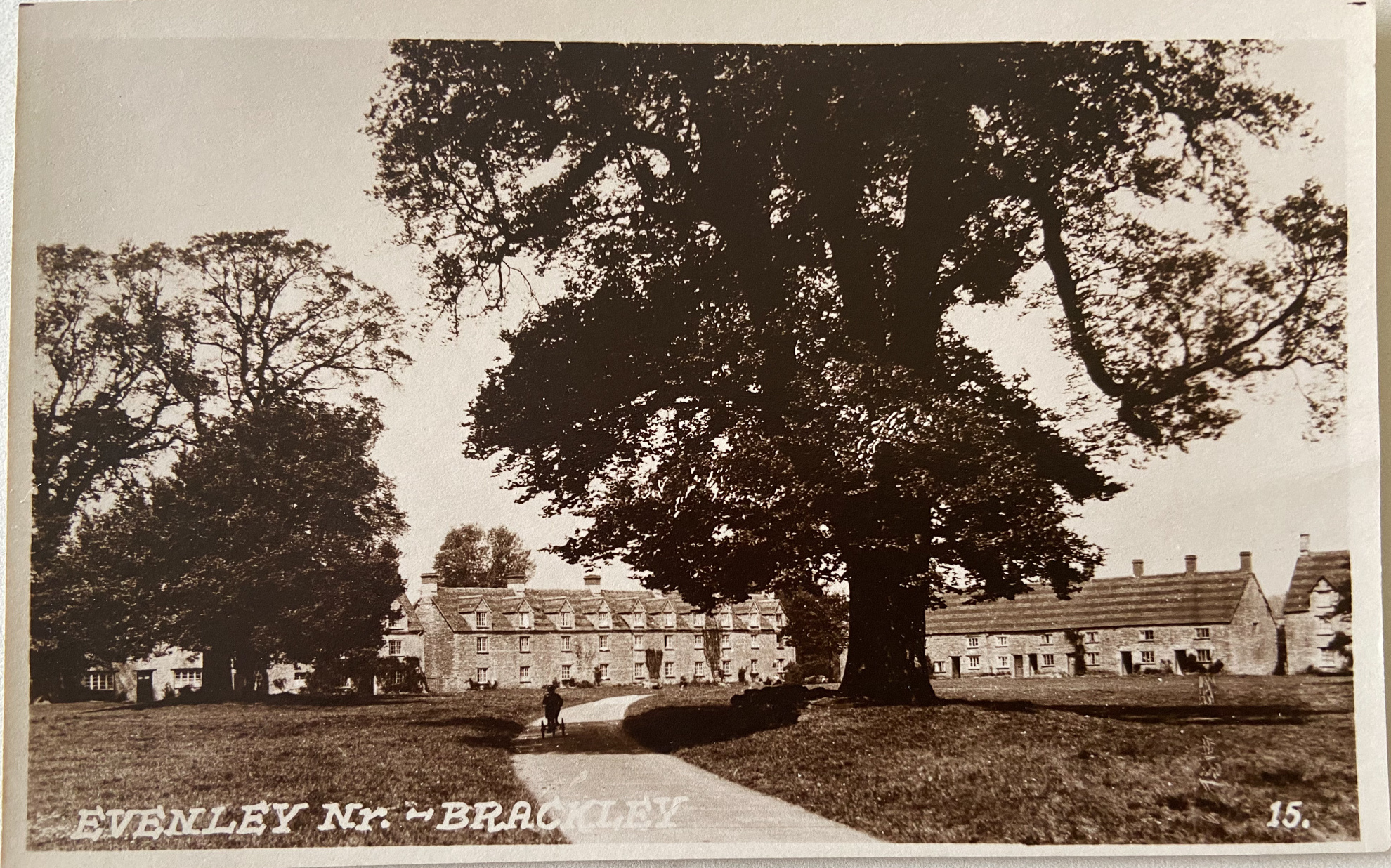 Evenley Green, 1920's, looking north-west, the diagonal track seen here at its best