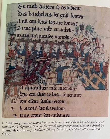 14th Century Illustration of a Tournament, such as the Mixbury-Brackley one.